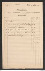 k.k. naturhistorisches Hofmuseum, Intendanzakten 1885-1896 (Hauer), Aktenzahl Z.226/1891, Seite 1
